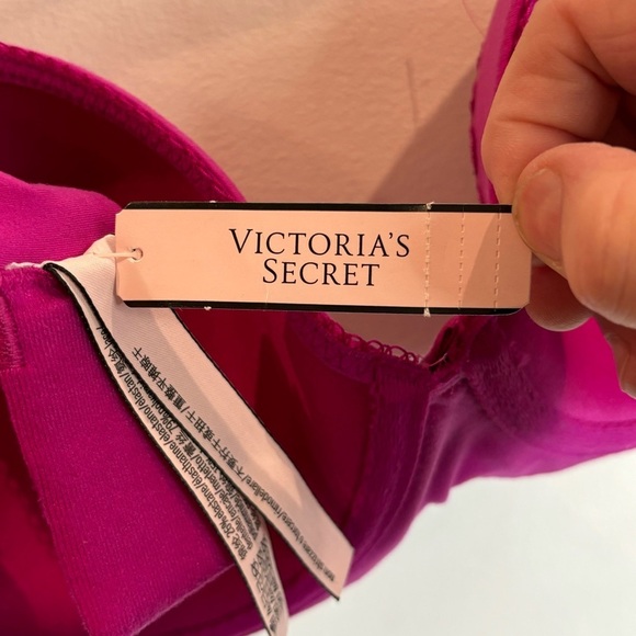 VICTORIA’S SECRET Sz 36D Sparkly Lace Underwire Light Padding Bra NEW WITH TAG - Picture 5 of 7